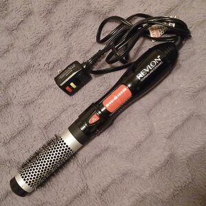 REVLON RV444 Hair Dryer Hot Air Styler Hair Brush Curling Iron Barrel Rotates